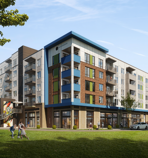 Link Apartments Lake Park rendering