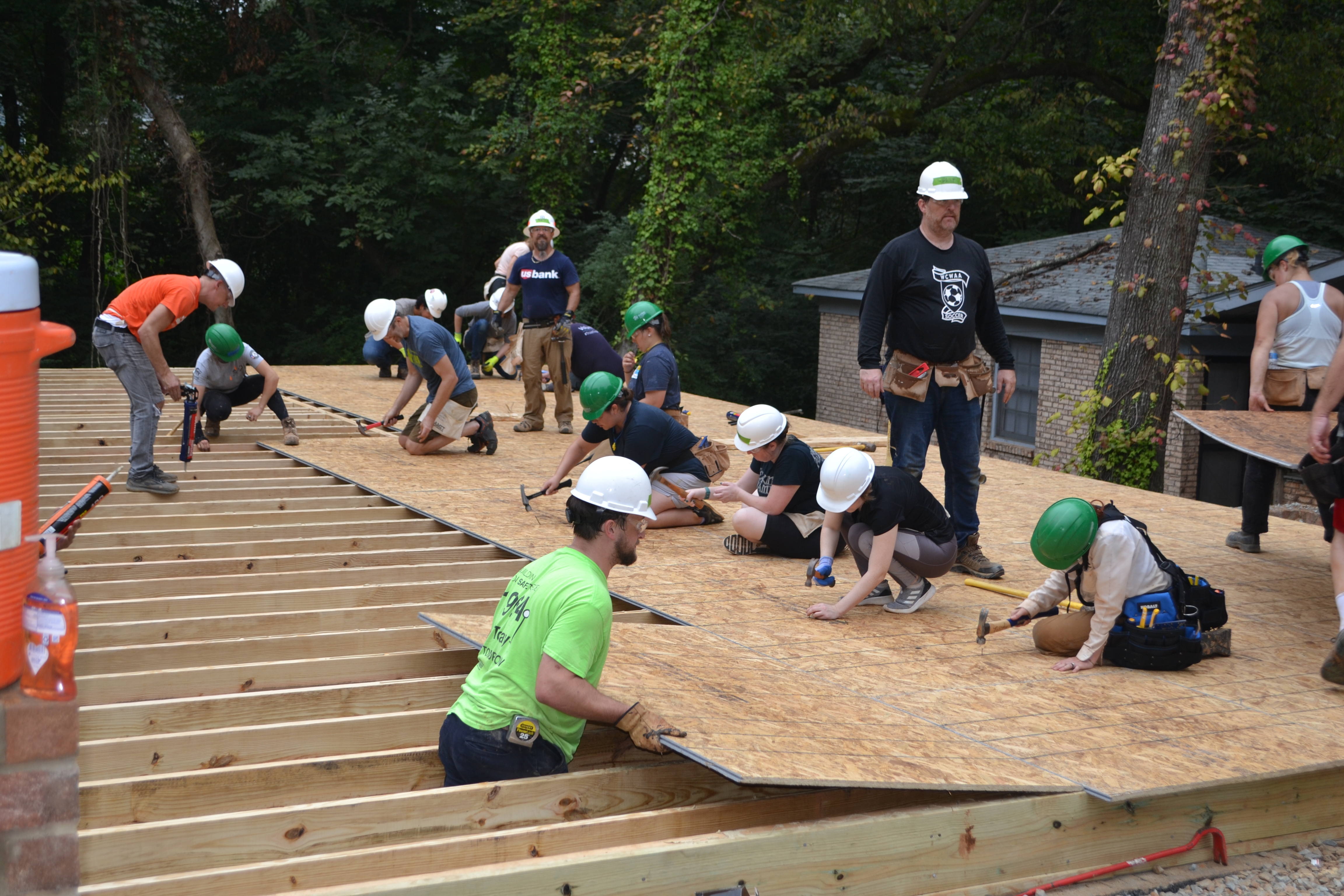 building the floor grubb giving