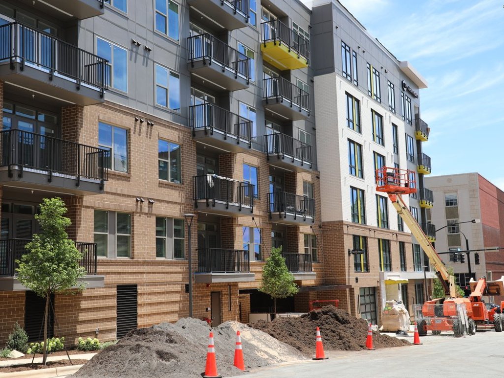 Construction at Link Apartments℠ 4th Street in Winston-Salem, NC