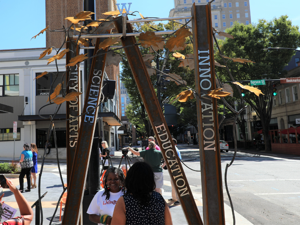 "Resilience – Still I Rise" by local artist, Mona King