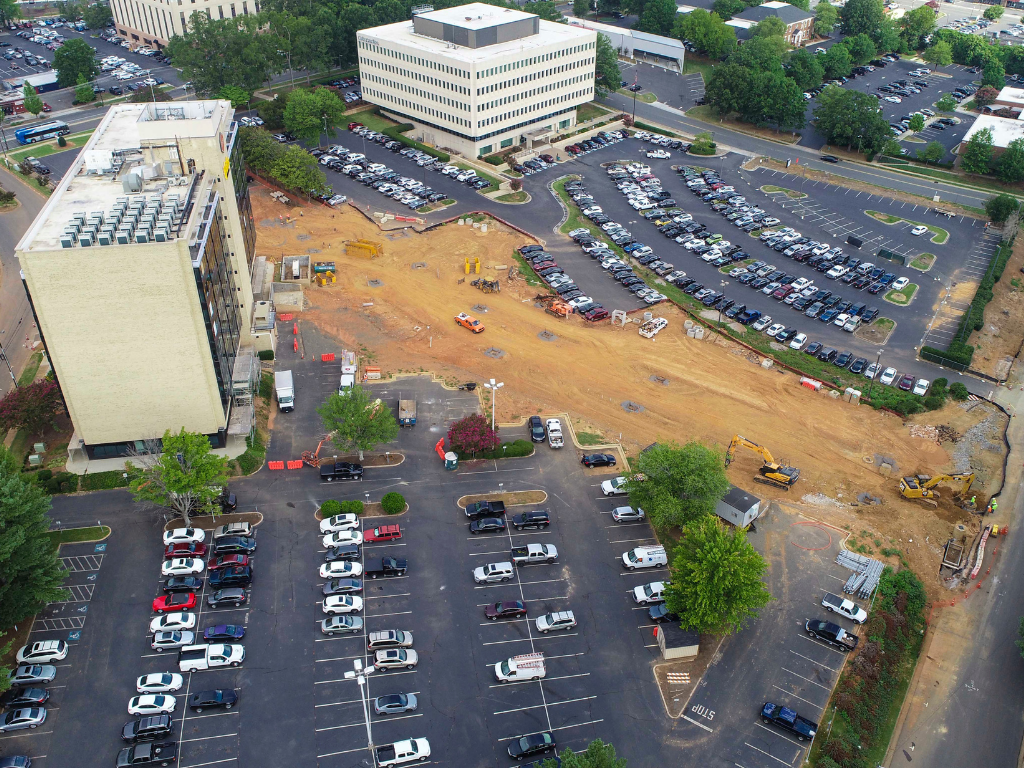Progress of Montford Park in Charlotte, NC