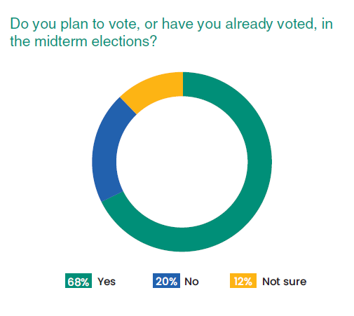 Young American renters voting graph